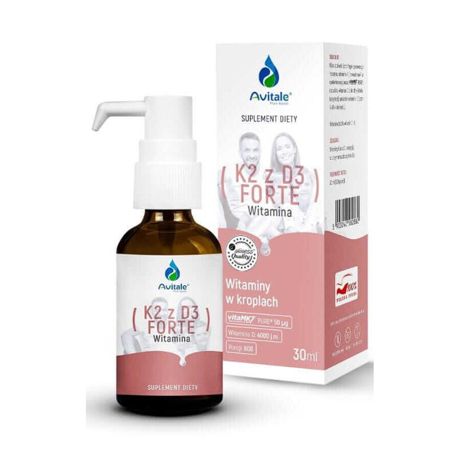 Avitale K2 mit D3 FORTE 50µg/4000IU Tropfen 30ml