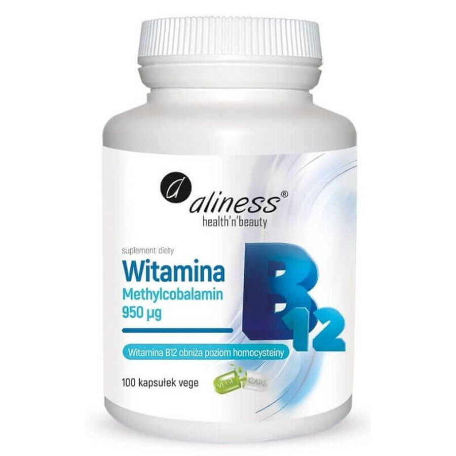 Vitamina B12 Metilcobalamină 950µg x 100 capsule Aliness