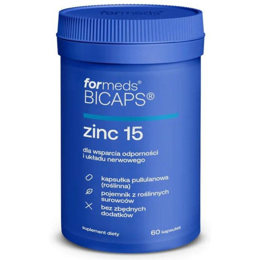 Bicaps Zink 15 - Zink - 60 Kapseln Formeds