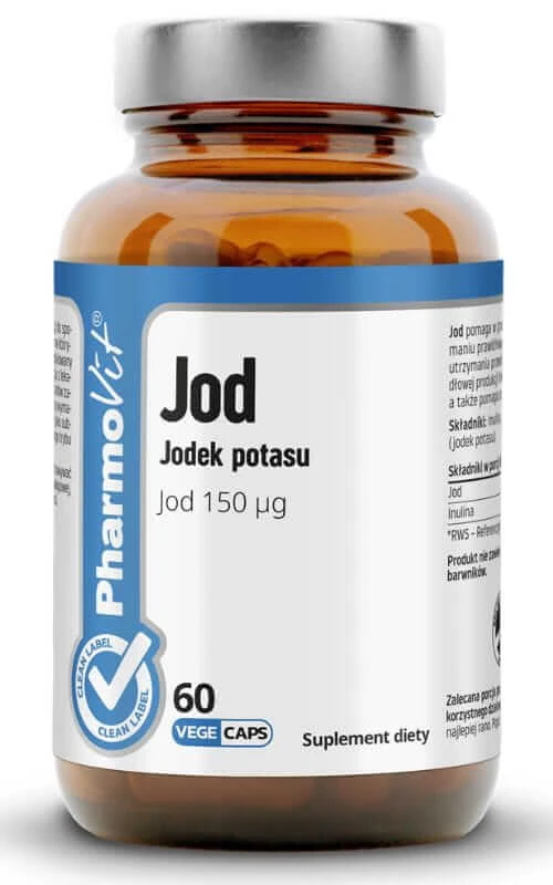 Jod (Kaliumjodid 150µg) 60 pflanzliche Kapseln Clean Label Pharmovit