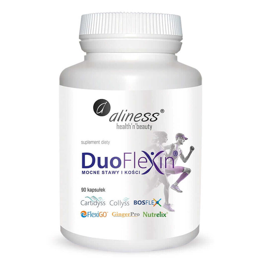 Duoflexin Articulații și oase puternice 100% natural x 90 capsule vegetale Aliness