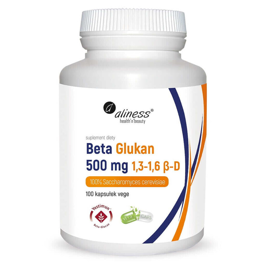 Beta Glucan Yestimun 1,3-1,6 ß-D 500 mg 100 capsule Aliness