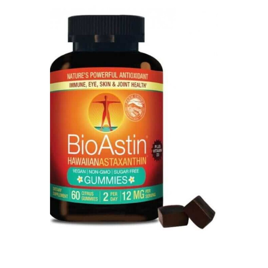 BioAstin GUMMIES Astaxantină 6 mg (60 de jeleuri vegane)