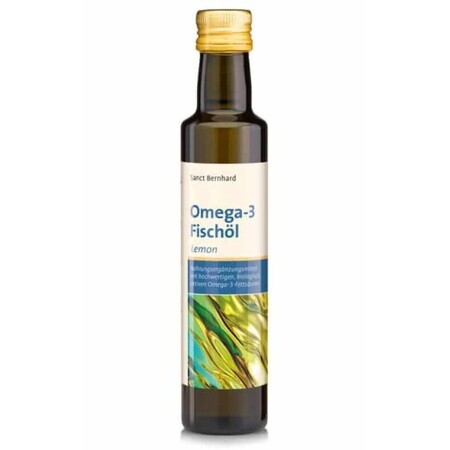 Olio di pesce Omega 3 EPA e DHA al gusto di limone 250ml Sanct Bernhard