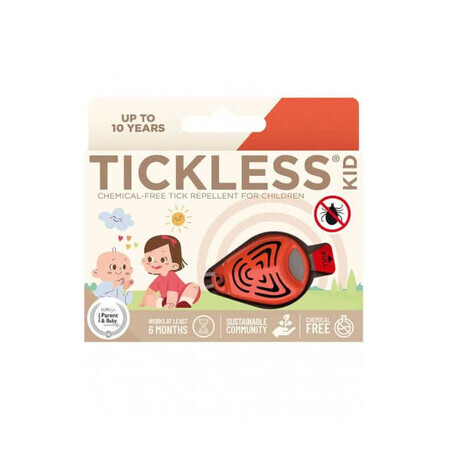 TICKLESS KIDS ORANGE Ultraschall-Zeckenschutzmittel für Kinder