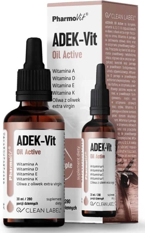 ADEK-Vit Öl Aktiv 30 ml Pharmovit Clean Label