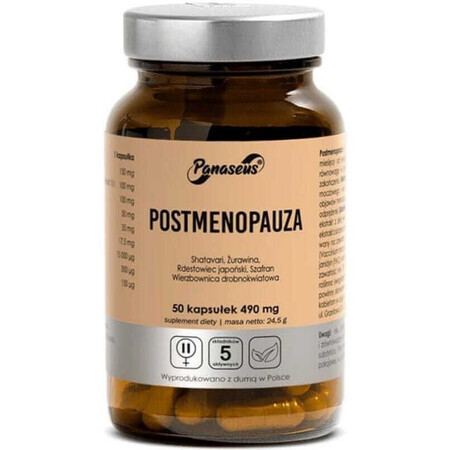 Postmenopausia 50 cápsulas Panaseus