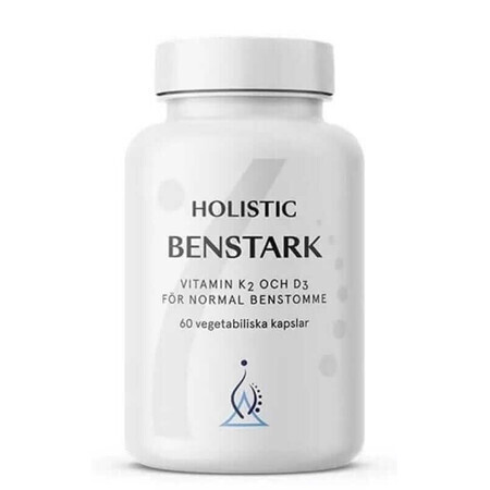 Holistic Benstark K2, D3, C, Boro, Magnesio, Zinco, Manganese - 60 capsule vegetali