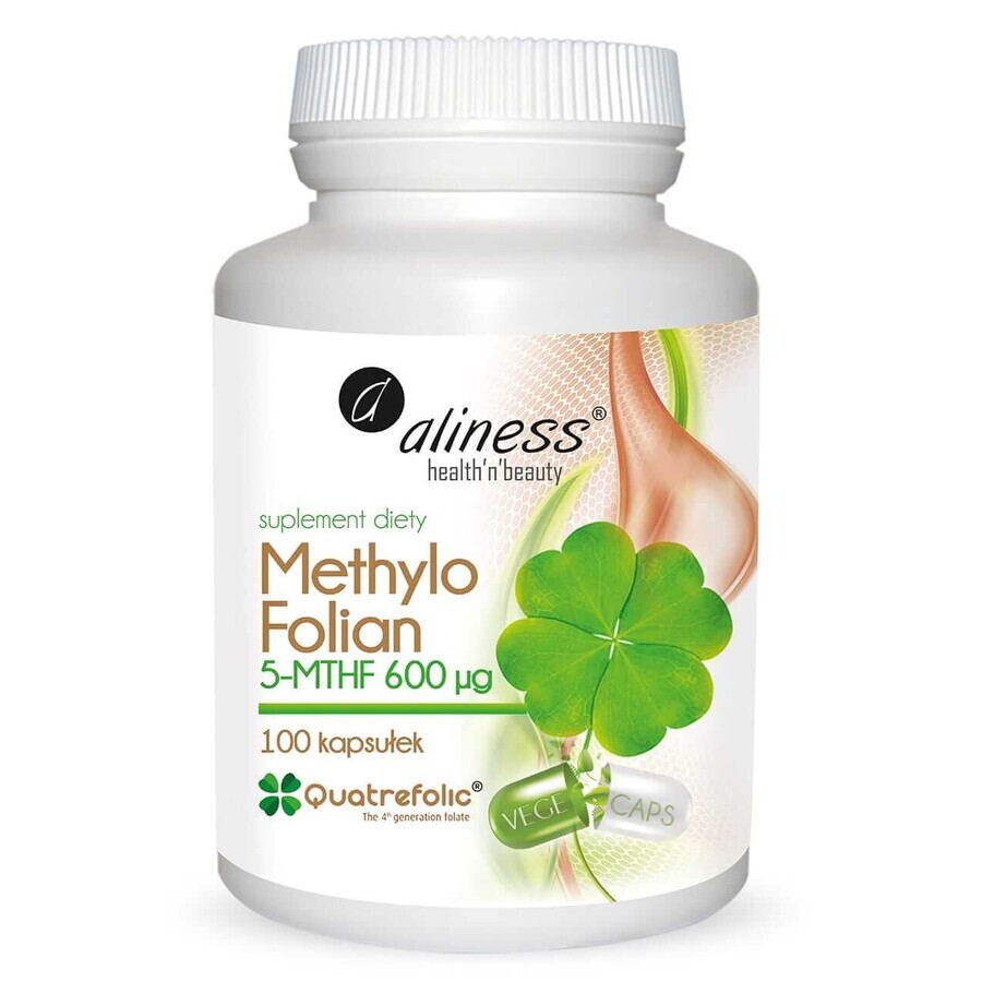 Acido folico Metilfolato 5-MTHF 600 µg 100 capsule Aliness