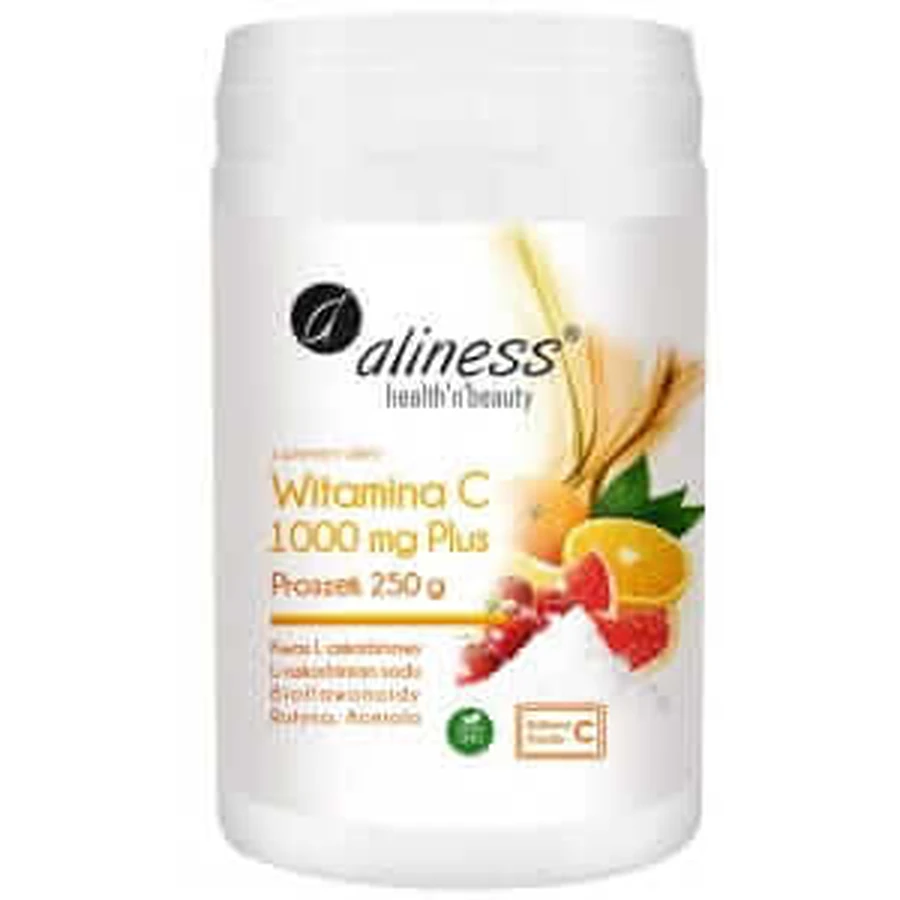 Vitamin C 1000 mg Plus (Bioflavonoid, Acerola, Rutin) 250 g Aliness