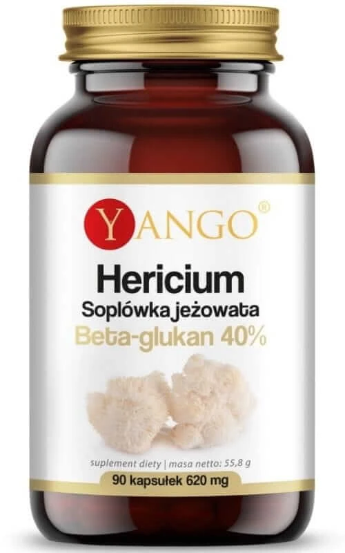 Hericium - Sophora coneflower - 40% Beta-Glucan - 90 Kapseln Yango