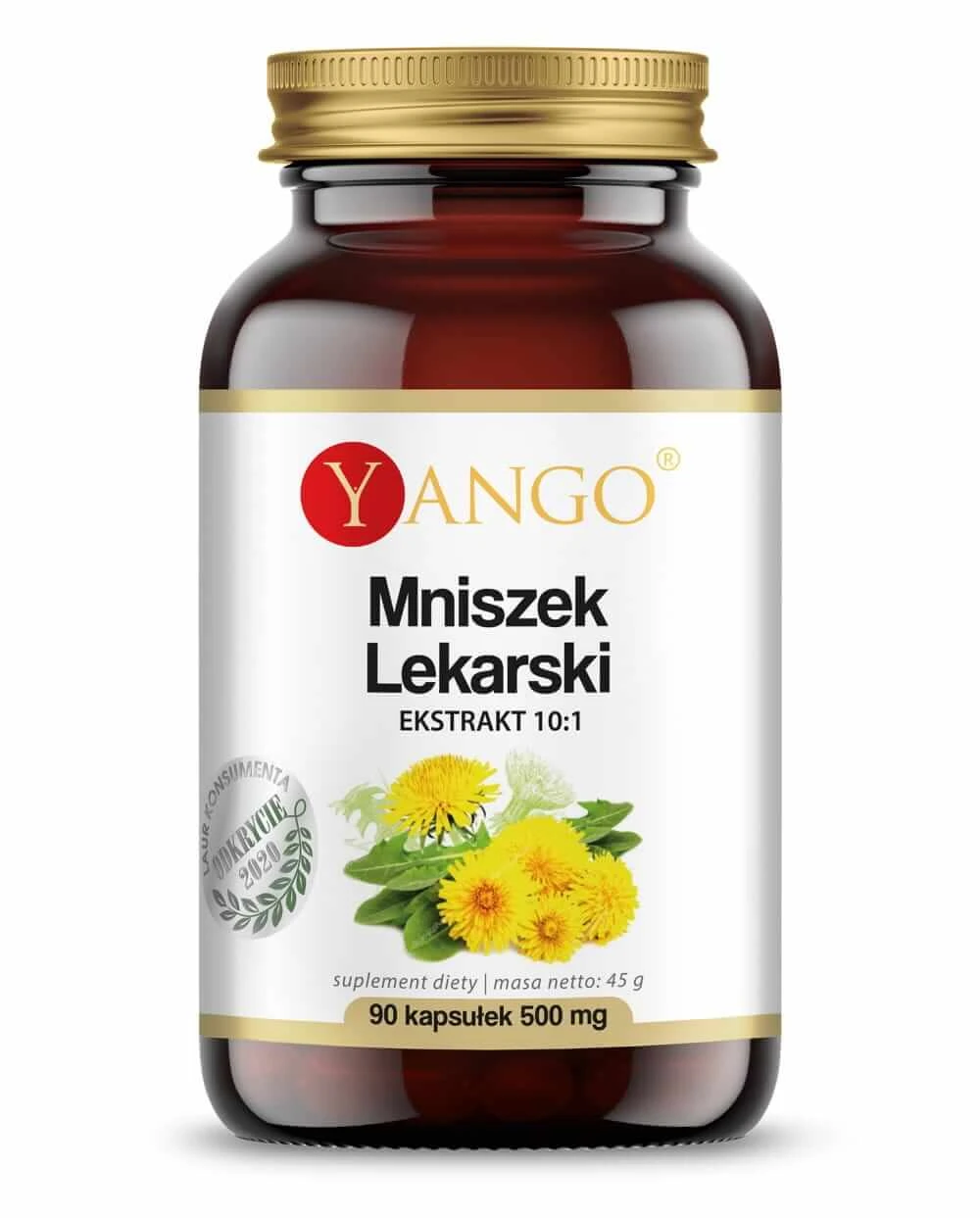 Löwenzahn-Extrakt 10:1 500mg ( 90 Kapseln) Yango
