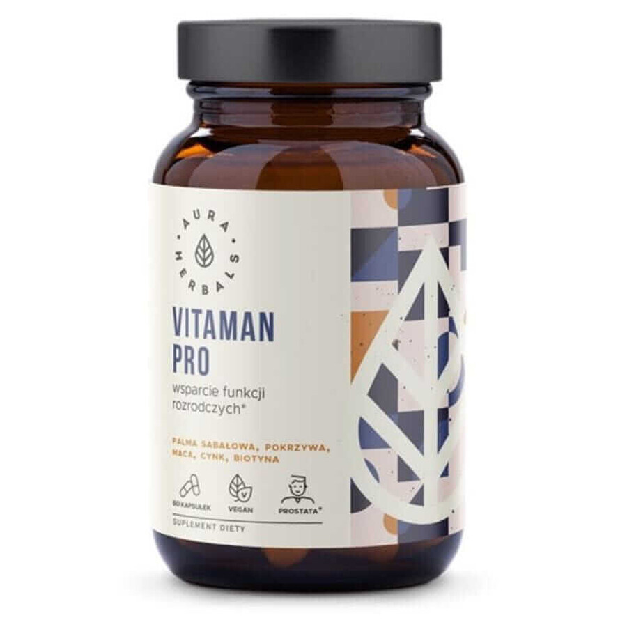 VitaMAN Pro (Unterstützung der Fortpflanzungsfunktionen) 60 Kapseln Aura Herbals