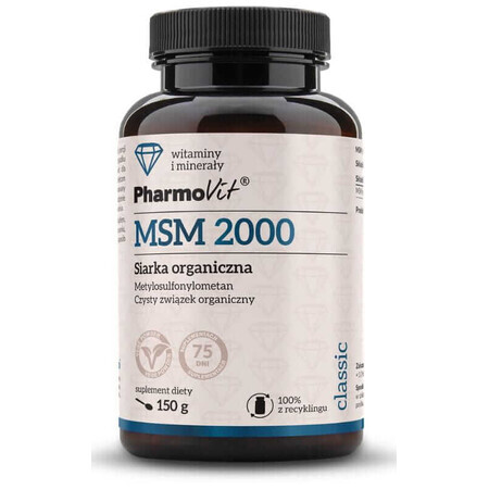 MSM 2000 Sulf organisch 150 g Pharmovit