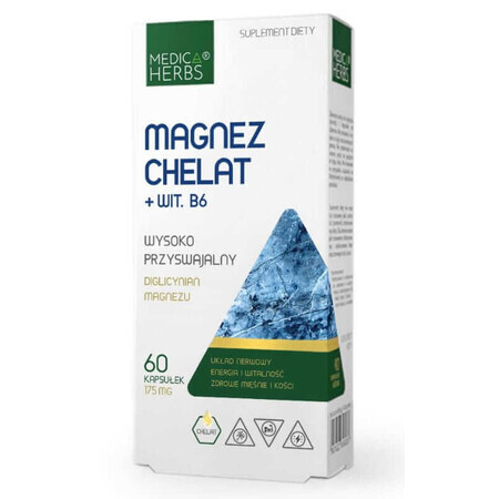 Chelat-Magnesium + Vitamin B6 60 Kapseln Medica Herbs