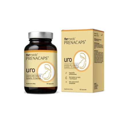 Prenacaps Uro Cranberry + D-Mannose 60 Kapseln Formeds