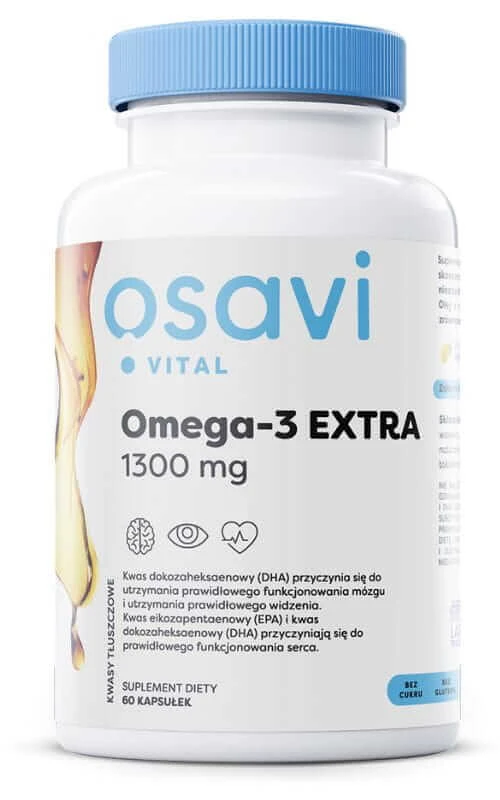 Osavi Omega-3 EXTRA, 1300 mg Zitrone 60 Kapseln