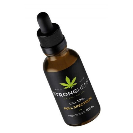 CBD 10% huile de chanvre premium 10 ml Strong Hemp