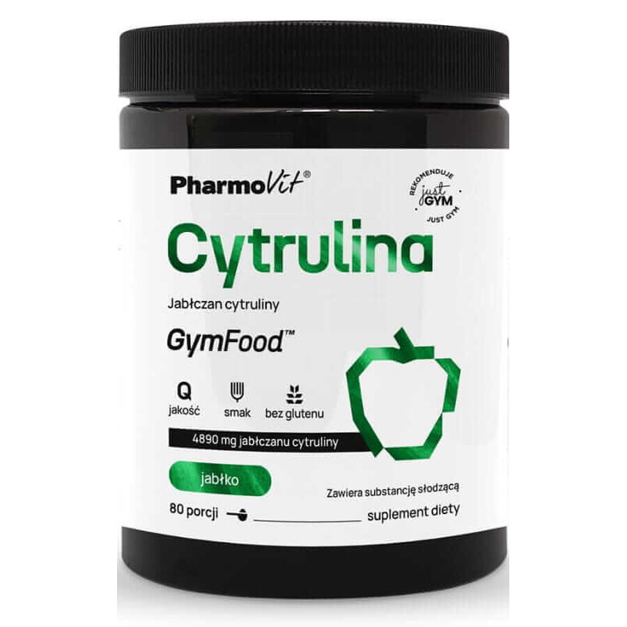 Citrulline Citrullinemalaat (appel) 400 g GymFood Pharmovit