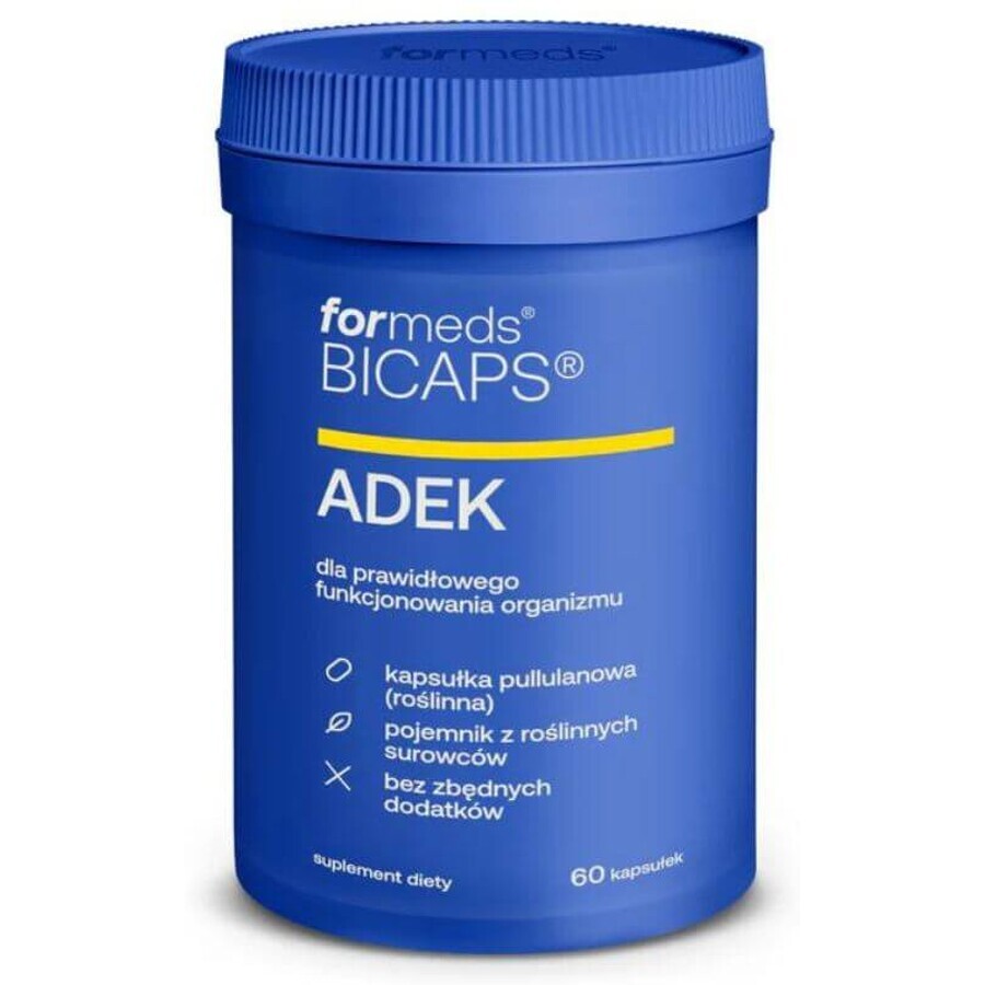 Bicaps ADEK 60 cápsulas Formeds