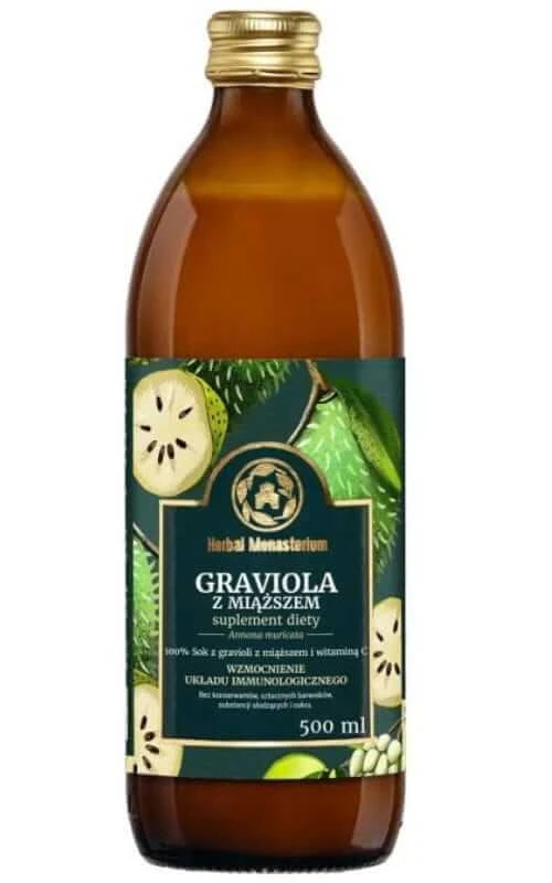 Graviolasaft mit Fruchtfleisch 500 ml, Herbal Pharmaceuticals
