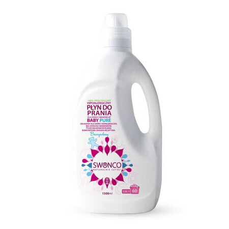 Hypoallergenic fragrance-free washing liquid Baby Pure, 1500ml, Swonco