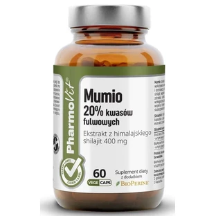 Mumio 20% Fulvosäuren 60 Kapseln PharmoVit Clean Label