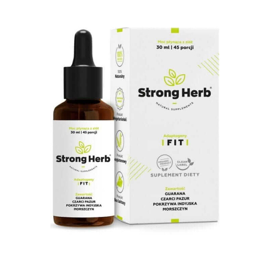 FIT Adaptogene (Guarana, schwarzes Guarana, indische Brennnessel) 30 ml Strong Hemp