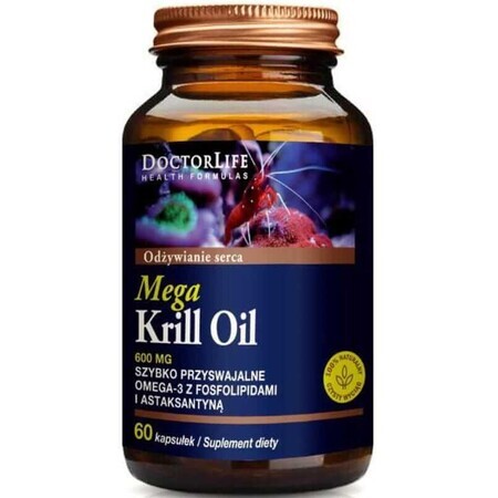 Doctor Life Mega Krill Öl 60 Kapseln