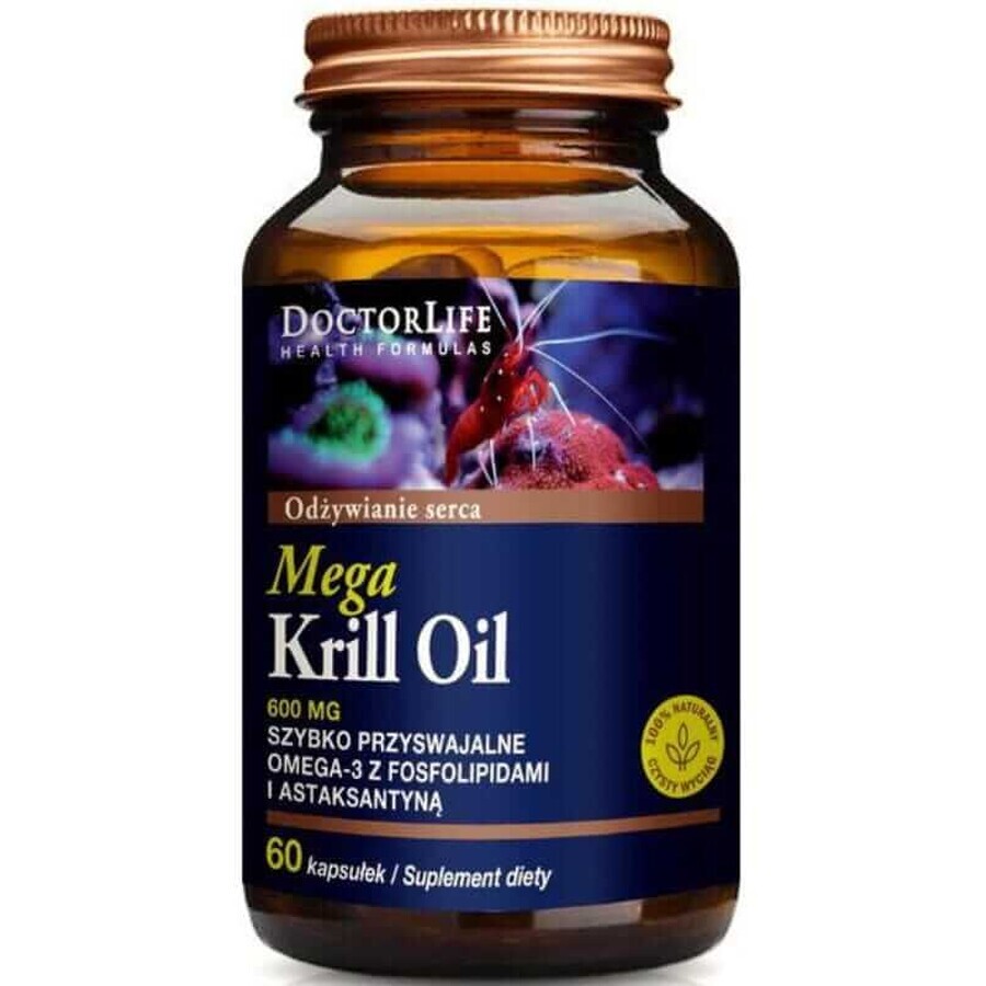 Doctor Life Mega Krill Öl 60 Kapseln