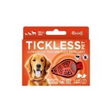 TICKLESS PET ORANGE Ultraschall-Zeckenschutzgerät für Haustiere