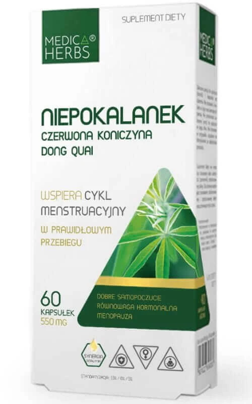 Unbefleckt, Rotklee, Dong Quai 60 Kapseln Medica Herbs
