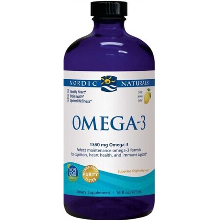 Nordic Naturals Omega-3 1560 mg EPA/DHA aus Tiefseefischen Zitrone 473 ml