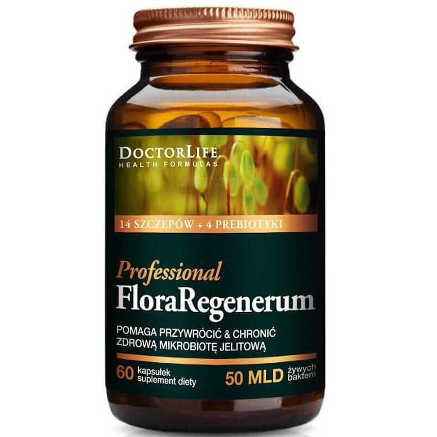 Doctor Life Flora Regenerum Professional 14 Bakterienstämme 60 Kapseln