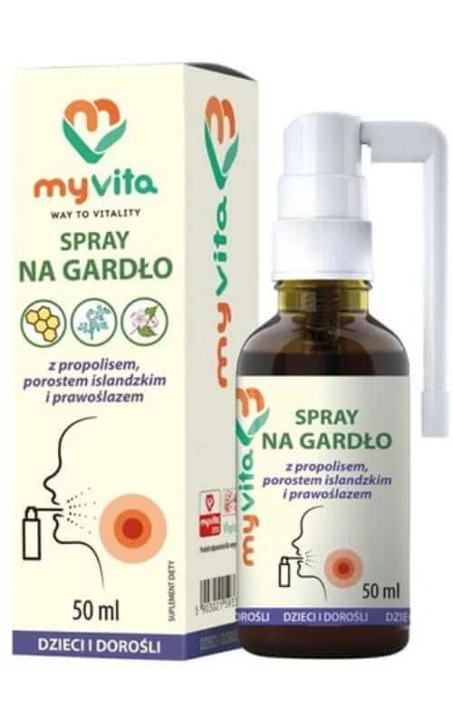 Propolis, Islandflechte und Meerrettich Rachenspray 50ml MyVita