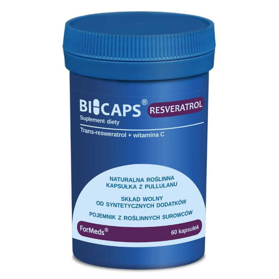 Bicaps Resveratrol (100mg) 60 gélules Formes