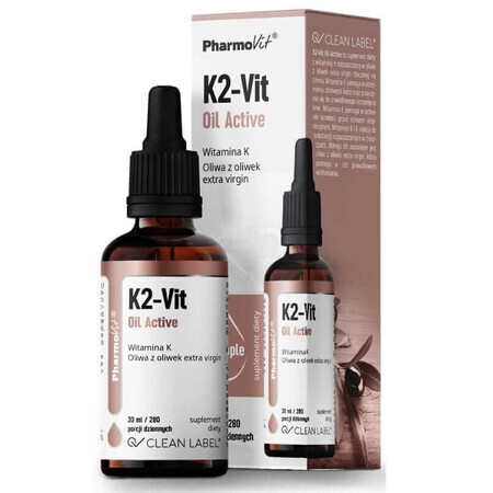 K2-Vit Olie Actief 30 ml Pharmovit Clean Label