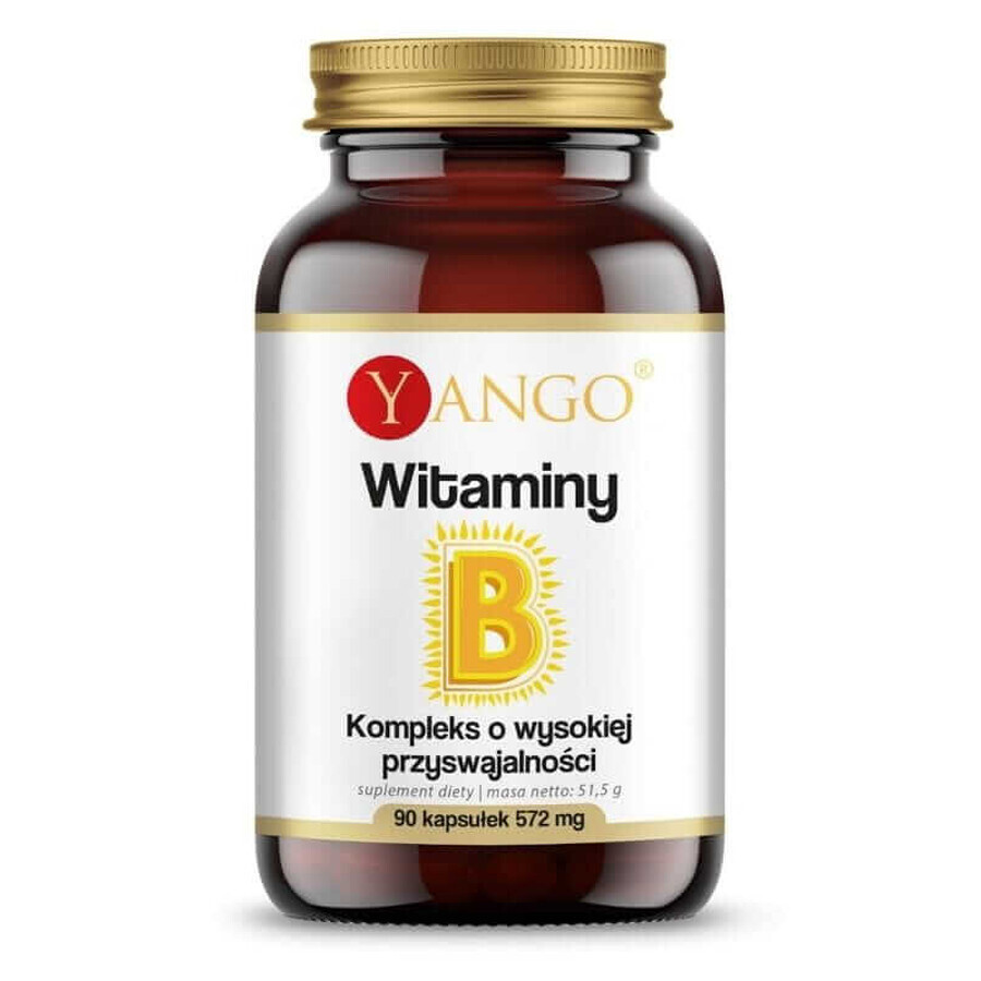 Vitamin B hohe Bioverfügbarkeit 90 Kapseln Yango