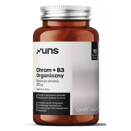 Organisches Chrom + Vitamin B3, 90 Kapseln UNS