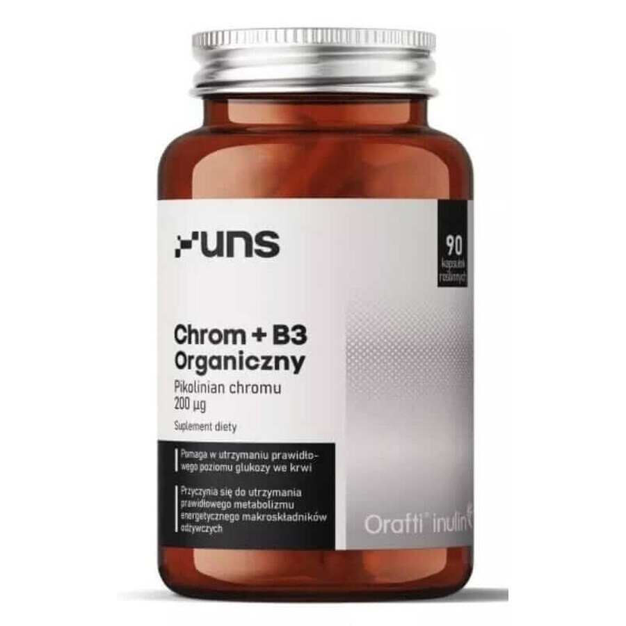 Organisches Chrom + Vitamin B3, 90 Kapseln UNS