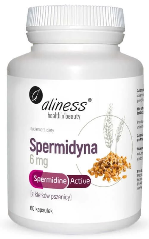 Aktives Spermidin 6 mg, 60 pflanzliche Zellulosekapseln Aliness