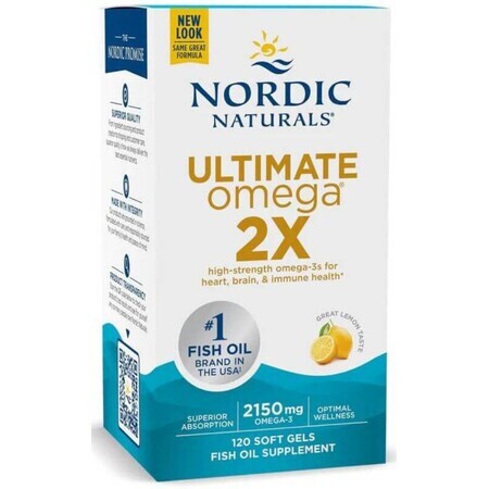 Ultimate Omega 2X, 2150mg lemon - 120 capsules moi Nordic Naturals