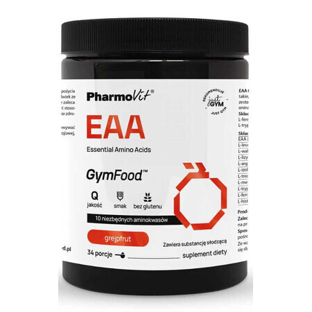 EAA Essentielle Aminosäuren (Grapefruit) 375 g GymFood Pharmovit