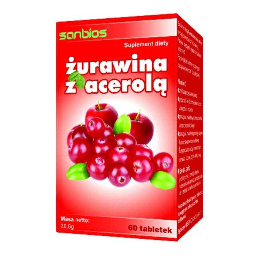 Cranberry mit Acerola 60 Tabletten SANBIOS