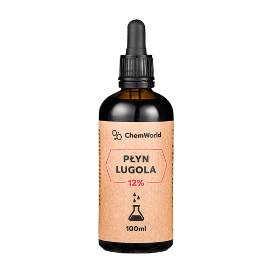 ChemWorld - Lugol Vloeibaar 12% Zeer Sterk 100 ml - Jodium CZDA