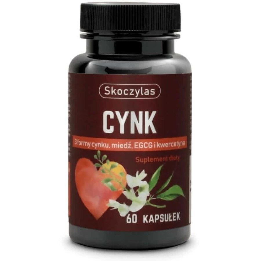 Skoczylas Zink 3 Formen, Kupfer, EGCG und Quercetin 60 Kapseln