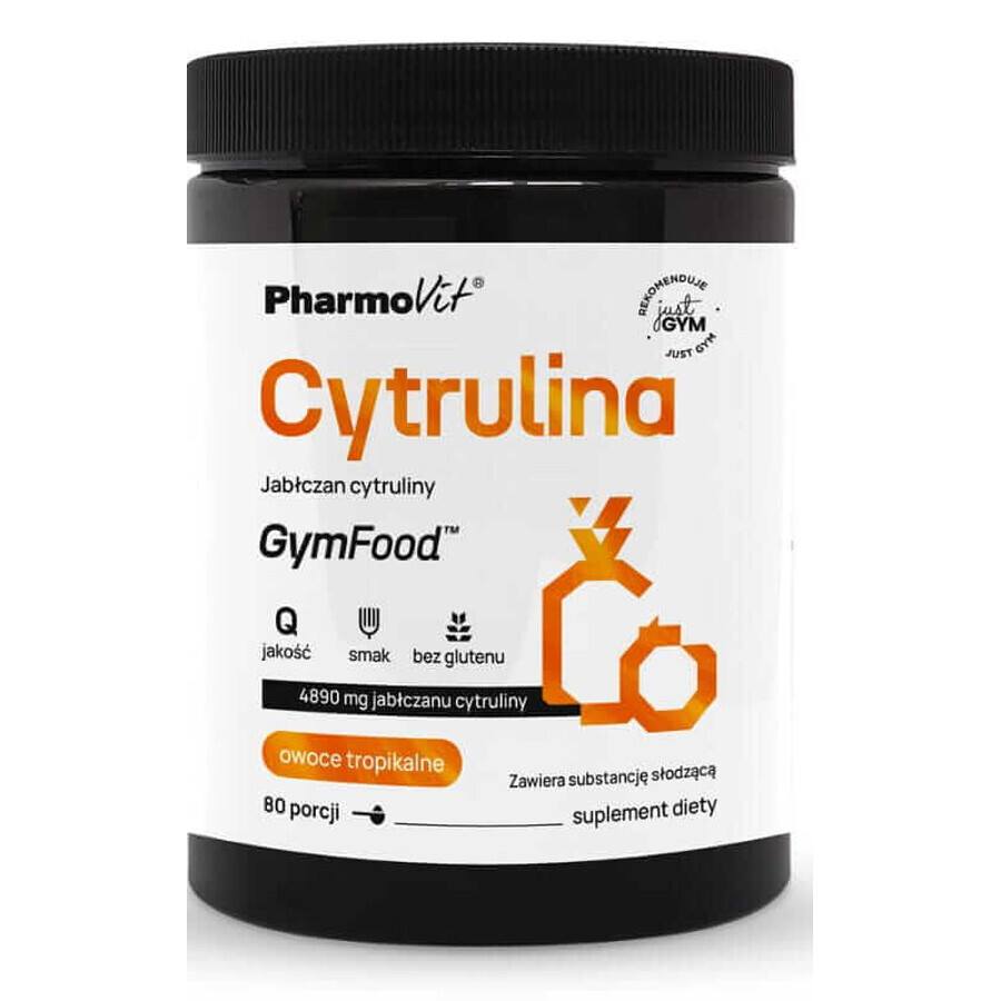 Citrulline Citrulline malate (tropical fruits) 400 g GymFood Pharmovit