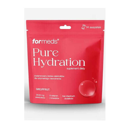 Pure Hydration electroliți aromă grapefruit 14 plicuri Formeds