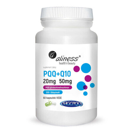 PQQ MGCPQQ® 20 mg + Coenzym Q10 50 mg (60 Kapseln) Aliness