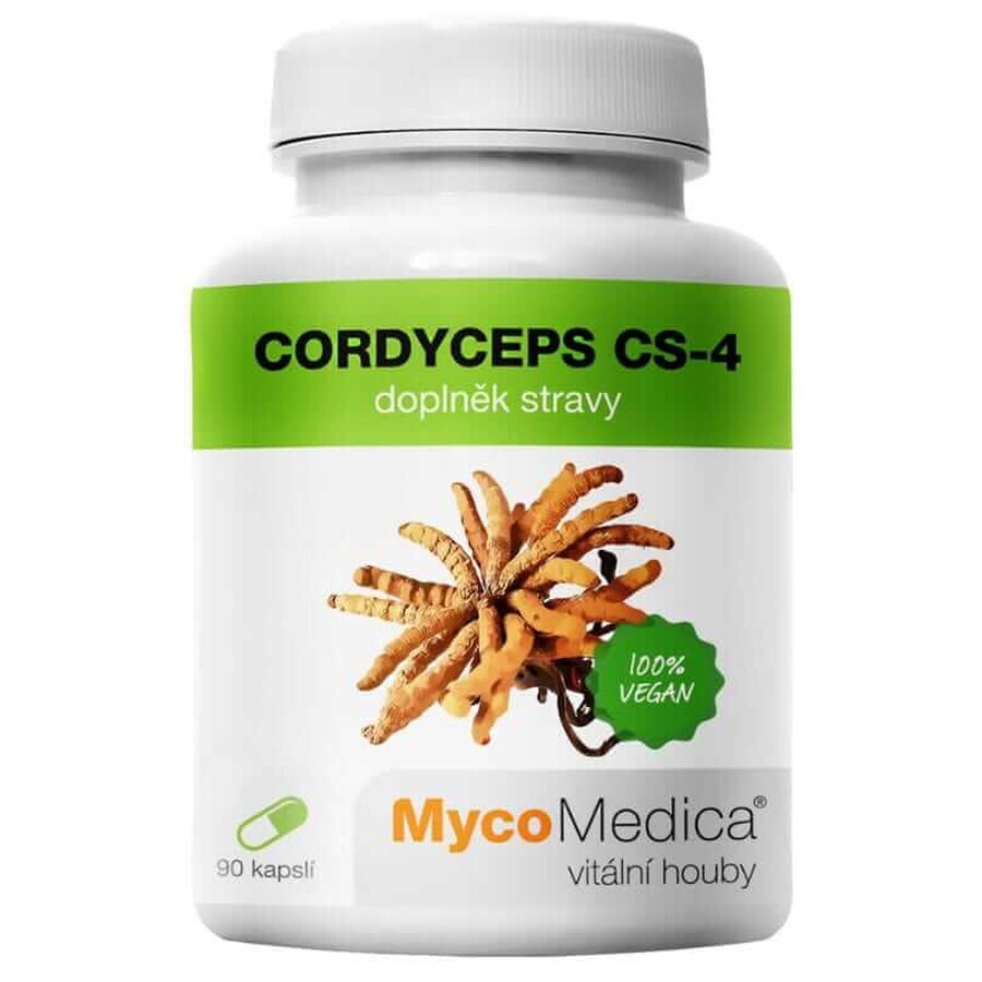 Cordyceps CS-4 (mindestens 30 % Polysaccharid) 500mg 90 Kapseln, MycoMedica